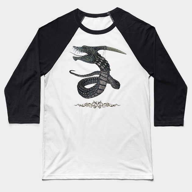 Awesome fantasy cobra Baseball T-Shirt by Nicky2342